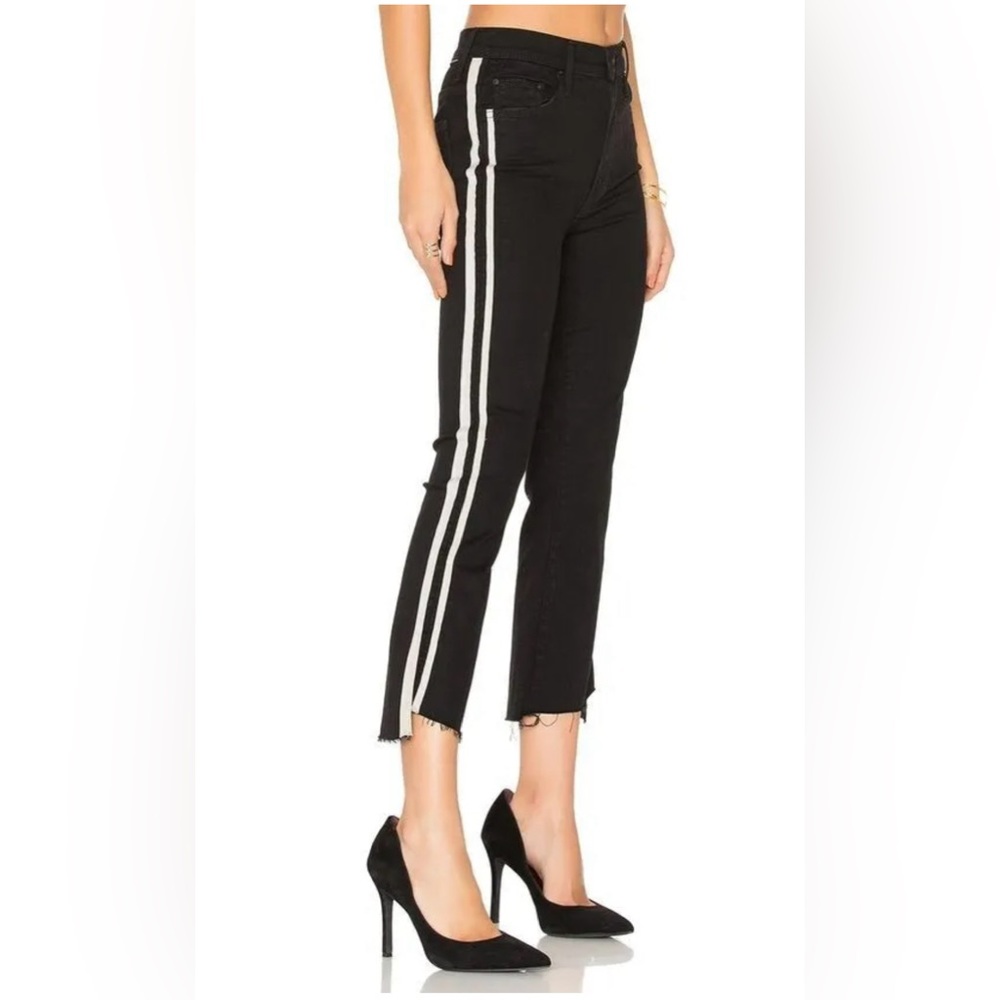 MOTHER INSIDER CROP STEP FRAY JEANS - GUILTY RACER. 26 - Picture 15 of 15